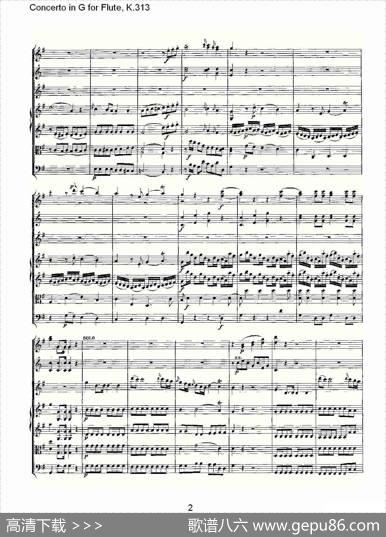 ConcertoinGforFlute,K.313（G调长笛协奏曲,K.313）