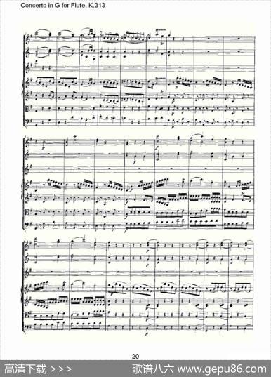 ConcertoinGforFlute,K.313（G调长笛协奏曲,K.313）