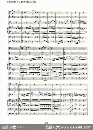 ConcertoinGforFlute,K.313（G调长笛协奏曲,K.313）