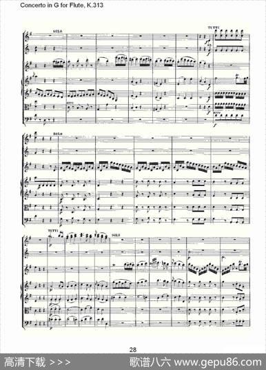 ConcertoinGforFlute,K.313（G调长笛协奏曲,K.313）