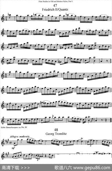 斯勒新老风格长笛练习重奏曲（第一部分）（NO.47-NO.49）|SiegfriedThieleS.(斯勒)