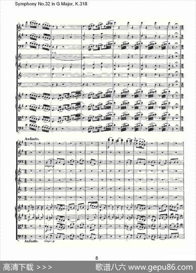 SymphonyNo.32inGMajor,K.318（G大调第三十二交响曲K.318）
