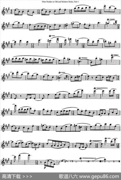 斯勒新老风格长笛练习重奏曲（第一部分）（NO.74-NO.75）|SiegfriedThieleS.(斯勒)