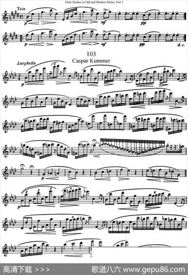 斯勒新老风格长笛练习重奏曲（第一部分）（NO.102-NO.103）|SiegfriedThieleS.(斯勒)