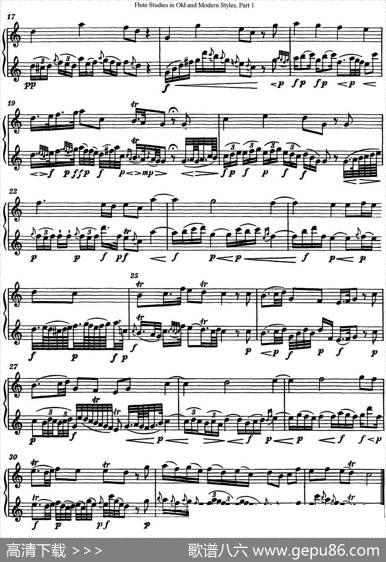 斯勒新老风格长笛练习重奏曲（第一部分）（NO.112）|SiegfriedThieleS.(斯勒)