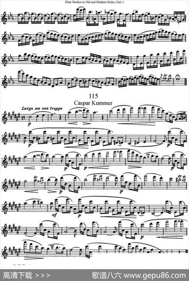 斯勒新老风格长笛练习重奏曲（第一部分）（NO.113-NO.115）|SiegfriedThieleS.(斯勒)