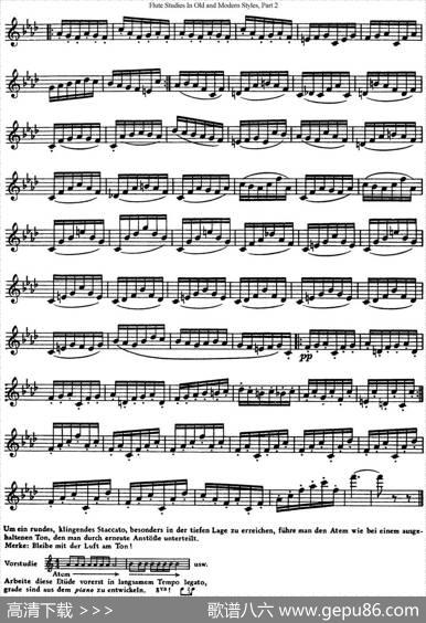 斯勒新老风格长笛练习重奏曲（第二部分）（NO.6）|SiegfriedThieleS.(斯勒)