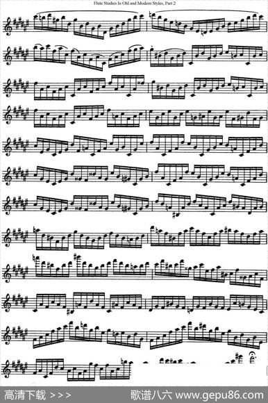 斯勒新老风格长笛练习重奏曲（第二部分）（NO.7-NO.8）|SiegfriedThieleS.(斯勒)