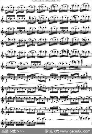 斯勒新老风格长笛练习重奏曲（第二部分）（NO.20）|SiegfriedThieleS.(斯勒)