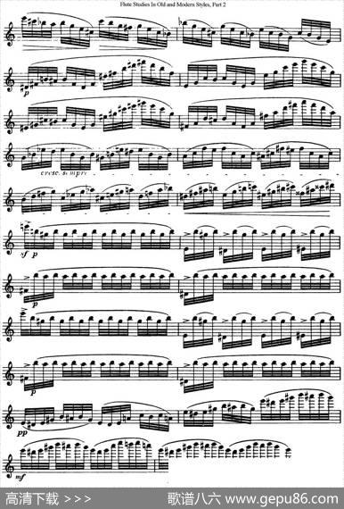斯勒新老风格长笛练习重奏曲（第二部分）（NO.20）|SiegfriedThieleS.(斯勒)