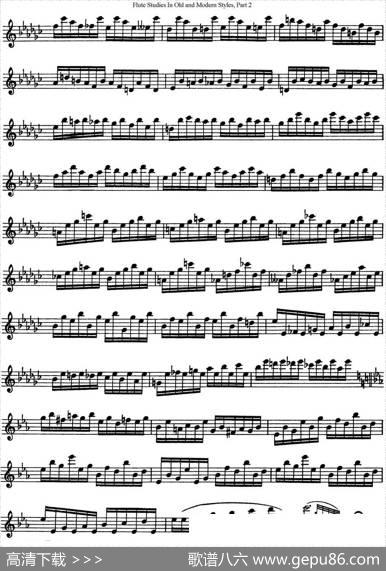 斯勒新老风格长笛练习重奏曲（第二部分）（NO.22）|SiegfriedThieleS.(斯勒)