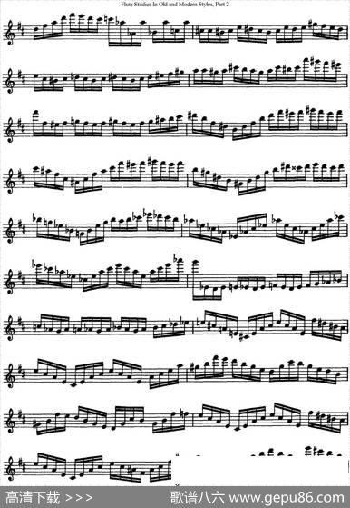 斯勒新老风格长笛练习重奏曲（第二部分）（NO.25）|SiegfriedThieleS.(斯勒)
