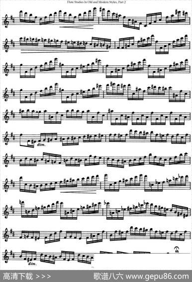 斯勒新老风格长笛练习重奏曲（第二部分）（NO.25）|SiegfriedThieleS.(斯勒)