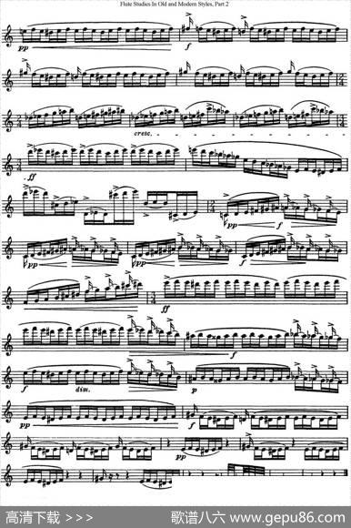 斯勒新老风格长笛练习重奏曲（第二部分）（NO.29）|SiegfriedThieleS.(斯勒)