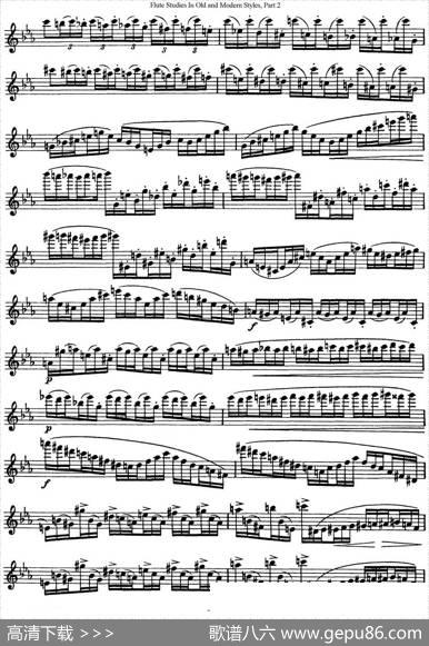斯勒新老风格长笛练习重奏曲（第二部分）（NO.32）|SiegfriedThieleS.(斯勒)