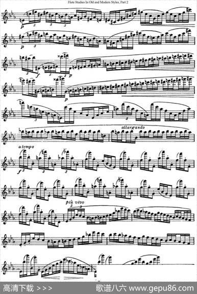 斯勒新老风格长笛练习重奏曲（第二部分）（NO.32）|SiegfriedThieleS.(斯勒)