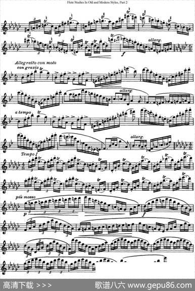 斯勒新老风格长笛练习重奏曲（第二部分）（NO.36）|SiegfriedThieleS.(斯勒)