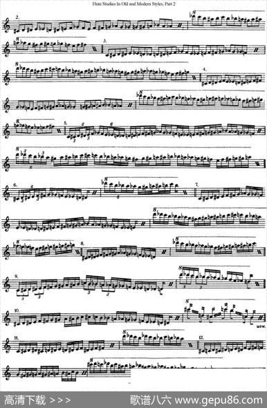 斯勒新老风格长笛练习重奏曲（第二部分）（NO.37）|SiegfriedThieleS.(斯勒)