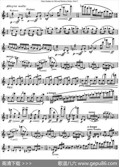 斯勒新老风格长笛练习重奏曲（第二部分）（NO.37）|SiegfriedThieleS.(斯勒)