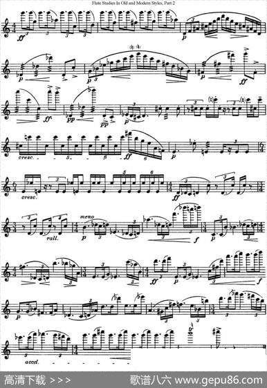 斯勒新老风格长笛练习重奏曲（第二部分）（NO.37）|SiegfriedThieleS.(斯勒)