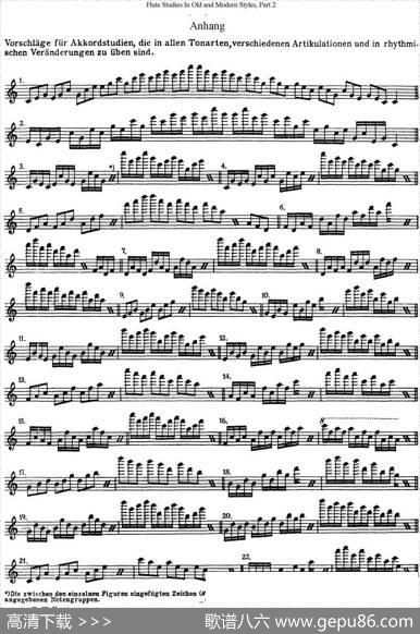 斯勒新老风格长笛练习重奏曲（第二部分）（NO.37）|SiegfriedThieleS.(斯勒)