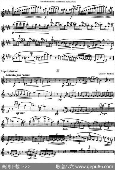斯勒新老风格长笛练习重奏曲（第三部分）（NO.24-NO.25）|SiegfriedThieleS.(斯勒)
