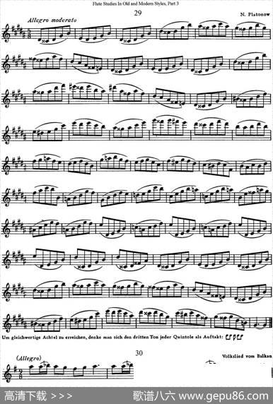 斯勒新老风格长笛练习重奏曲（第三部分）（NO.29-NO.31）|SiegfriedThieleS.(斯勒)