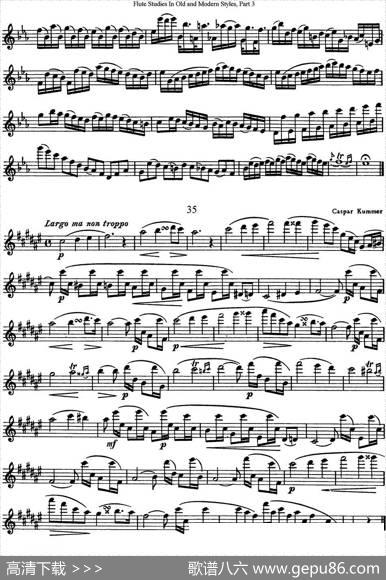 斯勒新老风格长笛练习重奏曲（第三部分）（NO.33-NO.35）|SiegfriedThieleS.(斯勒)