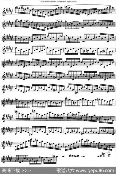 斯勒新老风格长笛练习重奏曲（第三部分）（NO.42-NO.43）|SiegfriedThieleS.(斯勒)