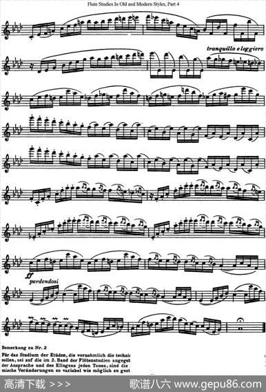 斯勒新老风格长笛练习重奏曲（第四部分）（NO.1-NO.2）|SiegfriedThieleS.(斯勒)