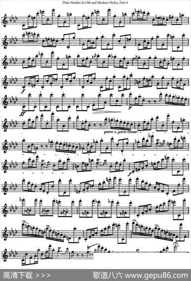 斯勒新老风格长笛练习重奏曲（第四部分）（NO.3-NO.4）|SiegfriedThieleS.(斯勒)