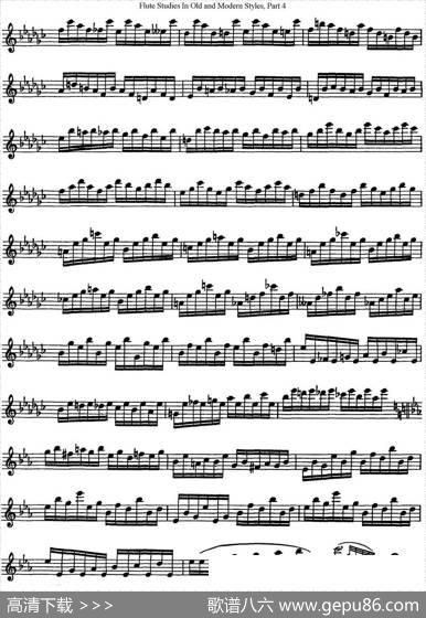 斯勒新老风格长笛练习重奏曲（第四部分）（NO.9）|SiegfriedThieleS.(斯勒)