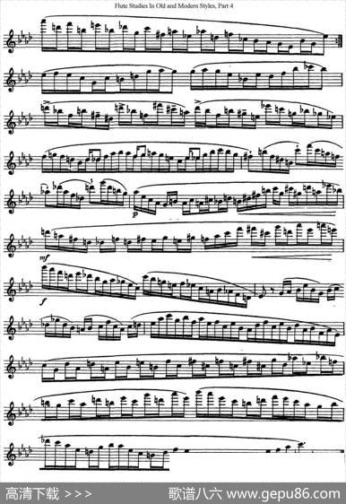斯勒新老风格长笛练习重奏曲（第四部分）（NO.10-NO.11）|SiegfriedThieleS.(斯勒)