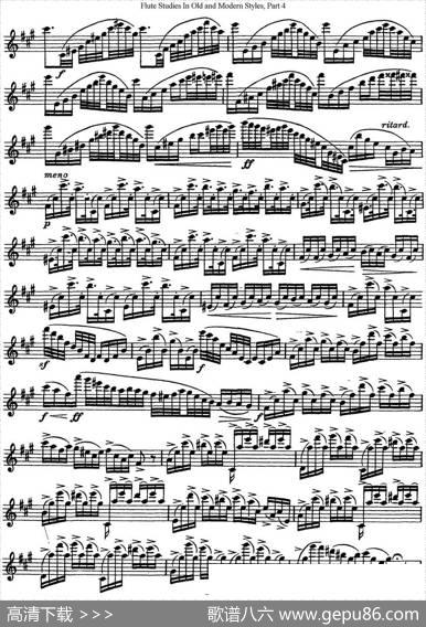 斯勒新老风格长笛练习重奏曲（第四部分）（NO.17-NO.18）|SiegfriedThieleS.(斯勒)