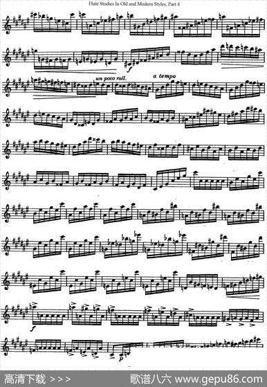 斯勒新老风格长笛练习重奏曲（第四部分）（NO.21）|SiegfriedThieleS.(斯勒)