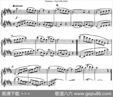 福斯特劳长笛重奏4小段|Furstenau（福斯特劳）