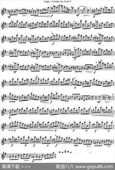胡埃斯24首练习曲Op.32（NO.4）|Hughes(胡埃斯)