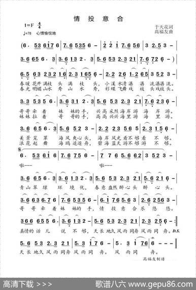 情投意合 - 于天花|高福友