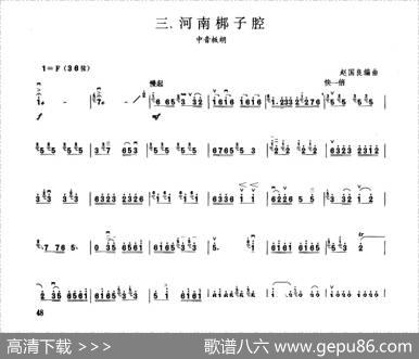 河南梆子腔（板胡曲集第九级）