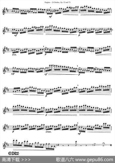 胡埃斯24首长笛练习曲Op.32（NO.11）|胡埃斯