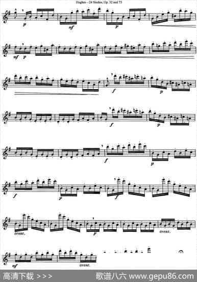 胡埃斯24首长笛练习曲Op.32（NO.19）|胡埃斯
