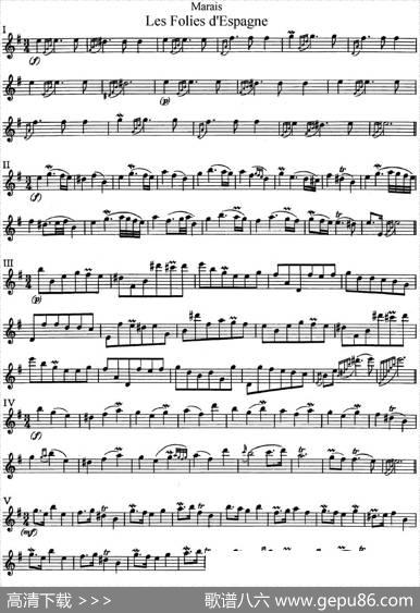 马瑞斯25首长笛小练习曲（NO.1-NO.5）|Marais（马瑞斯）