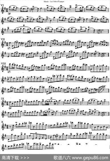 马瑞斯25首长笛小练习曲（NO.6-NO.10）|Marais（马瑞斯）