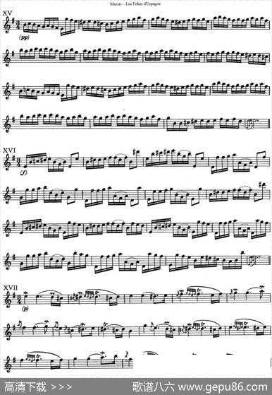 马瑞斯25首长笛小练习曲（NO.15-NO.17）|Marais（马瑞斯）