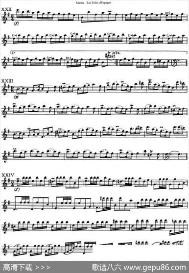 马瑞斯25首长笛小练习曲（NO.22-NO.25）|Marais（马瑞斯）