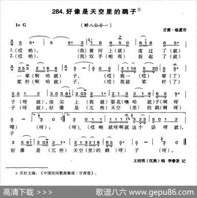好像是天空里的鹞子