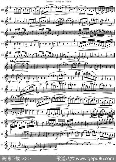 库默长笛三重奏Op.24（Flute3）|Kummer（库默）