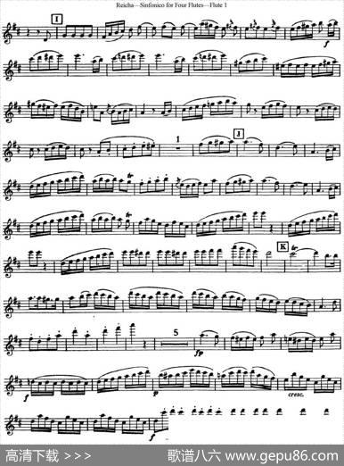 瑞查长笛四重奏（Flute1）|Reicha（瑞查）
