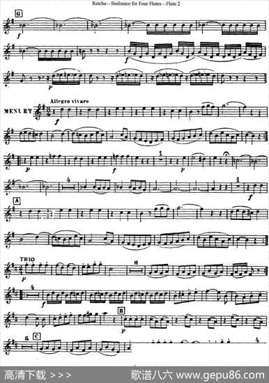 瑞查长笛四重奏（Flute2）|Reicha（瑞查）