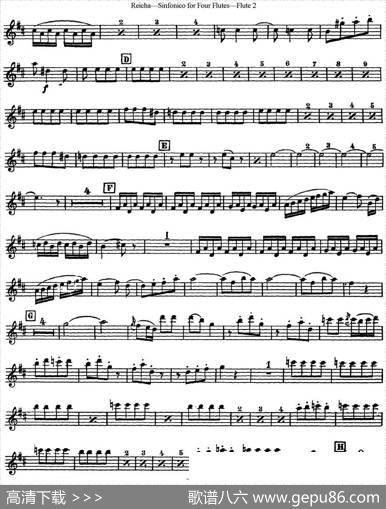 瑞查长笛四重奏（Flute2）|Reicha（瑞查）